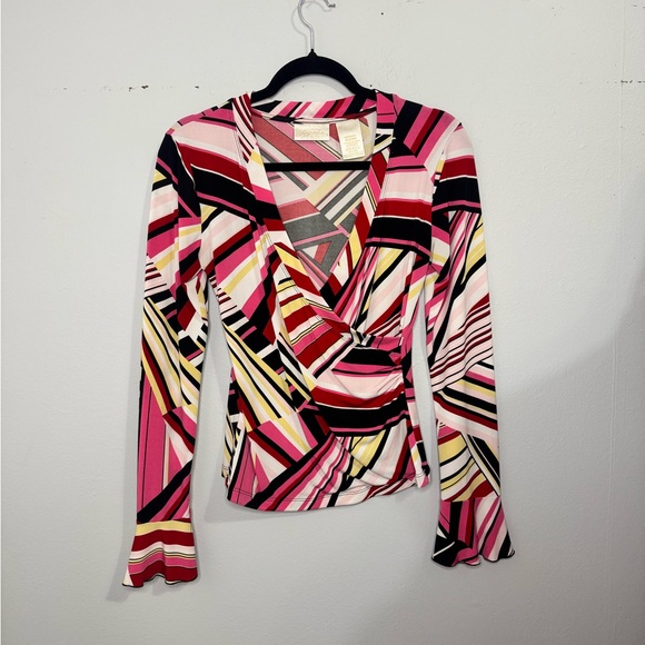 None Tops - Y2K Wrap Long Sleeve Too